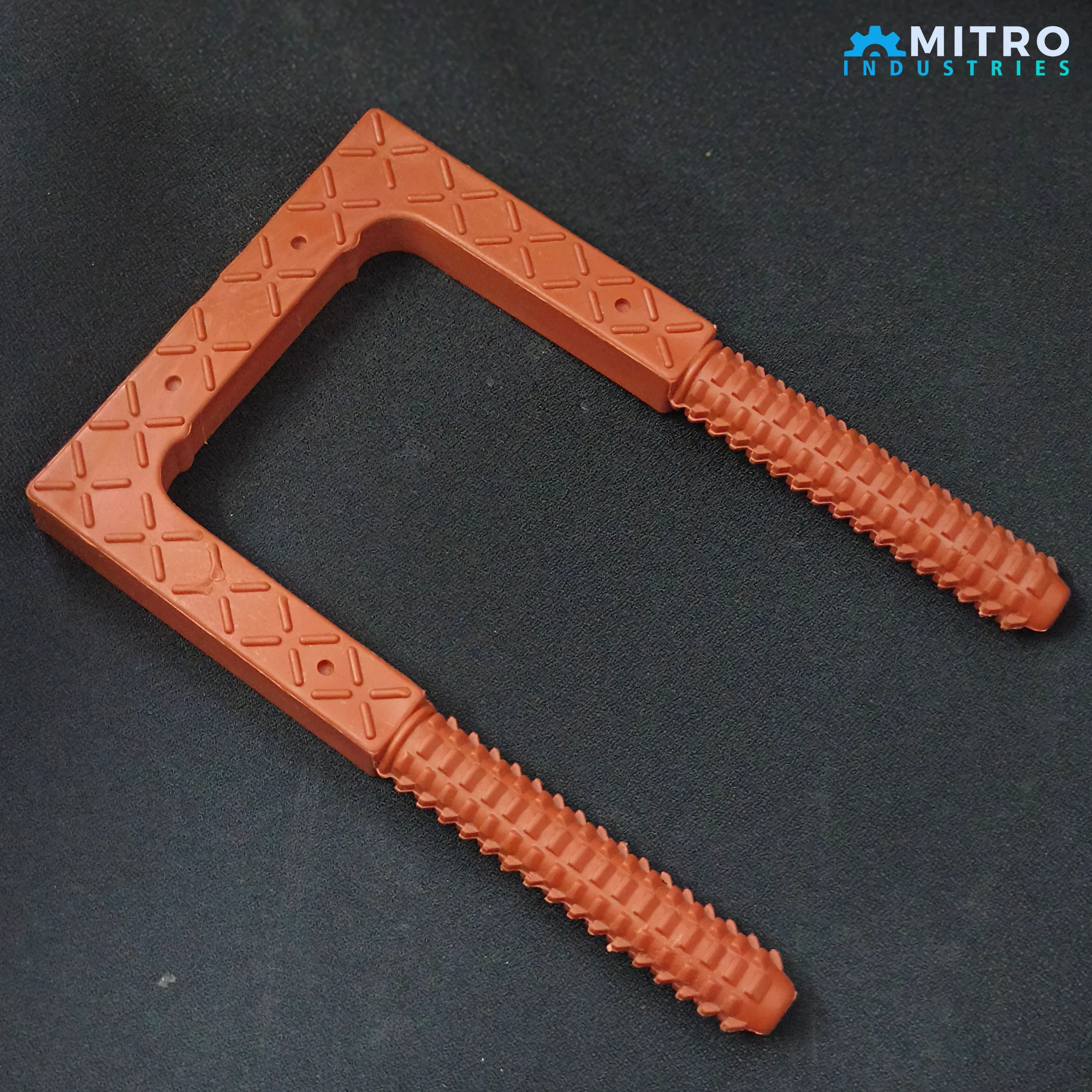 Round Ribbed Arms PVC Footstep | Mitro Industries