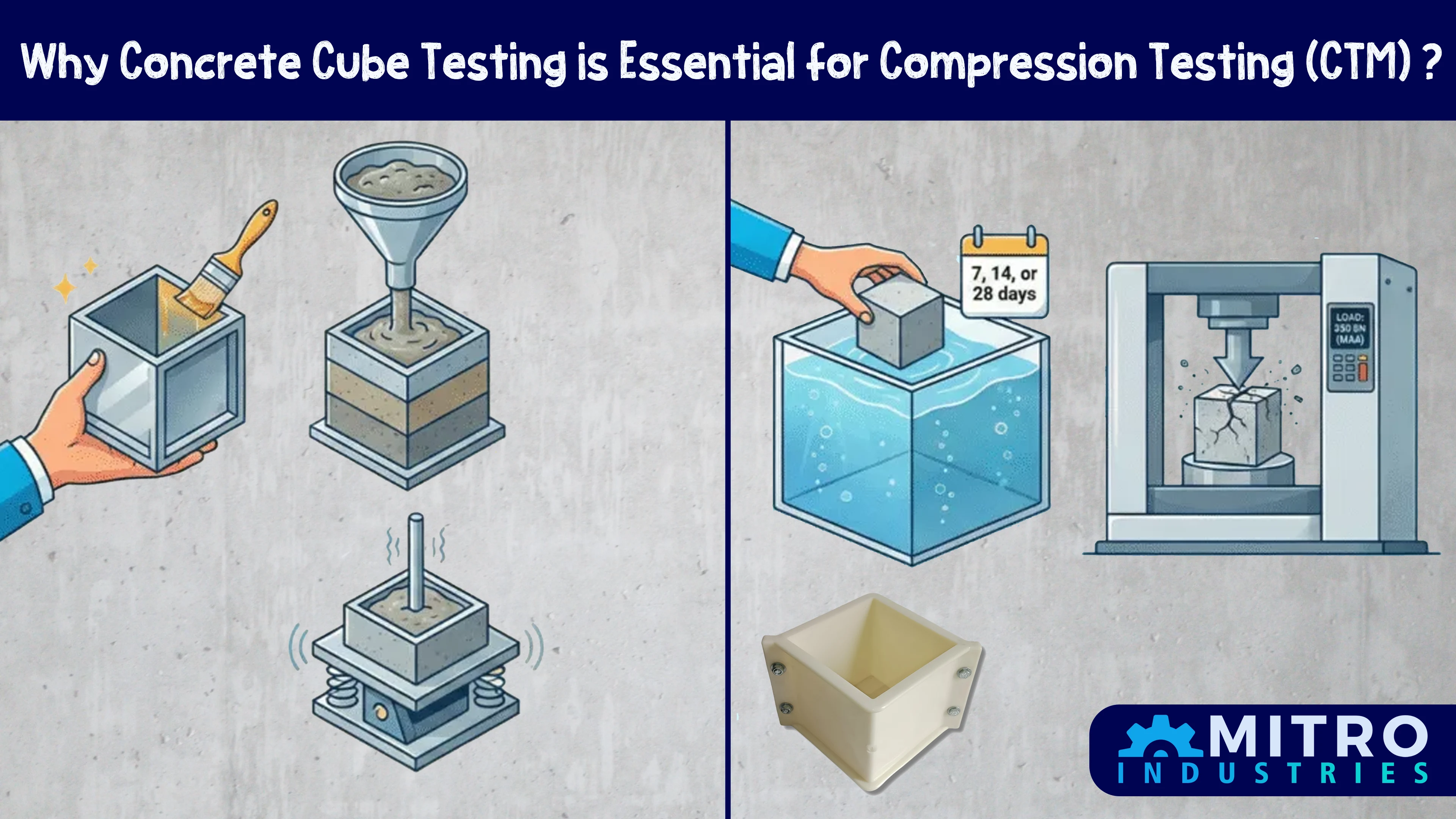 How PVC Concrete Cube Moulds Ensure Accurate Results for Compression Testing (CTM)