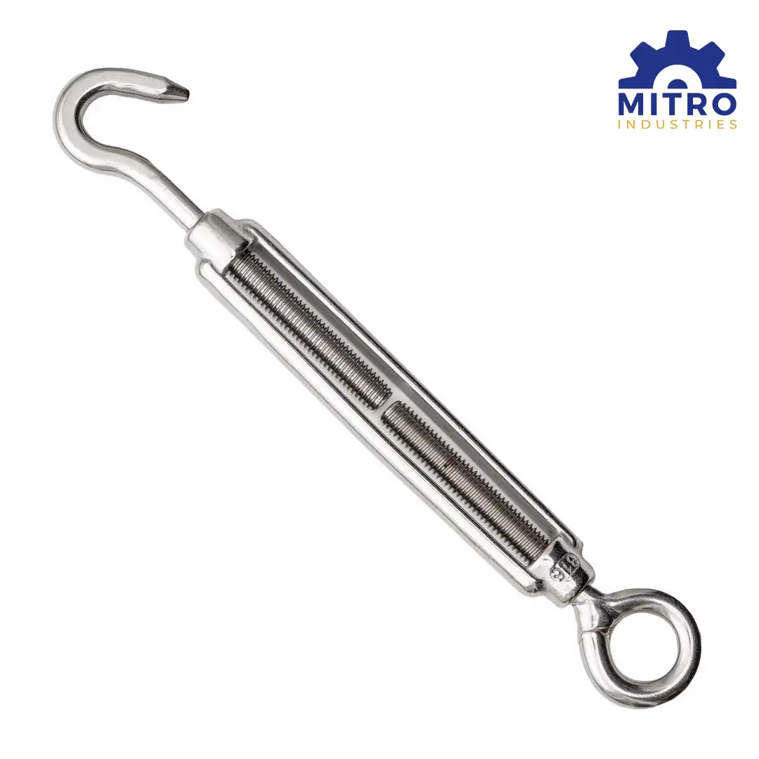 Turn Buckle with Wire Rope Tensioner | Stainless Steel, MS & GI | Eye/Eye, Eye/Hook & Hook/Hook video