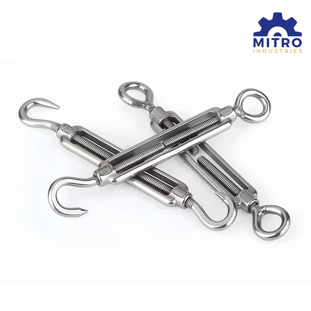 Turn Buckle with Wire Rope Tensioner | Stainless Steel, MS & GI | Eye/Eye, Eye/Hook & Hook/Hook video