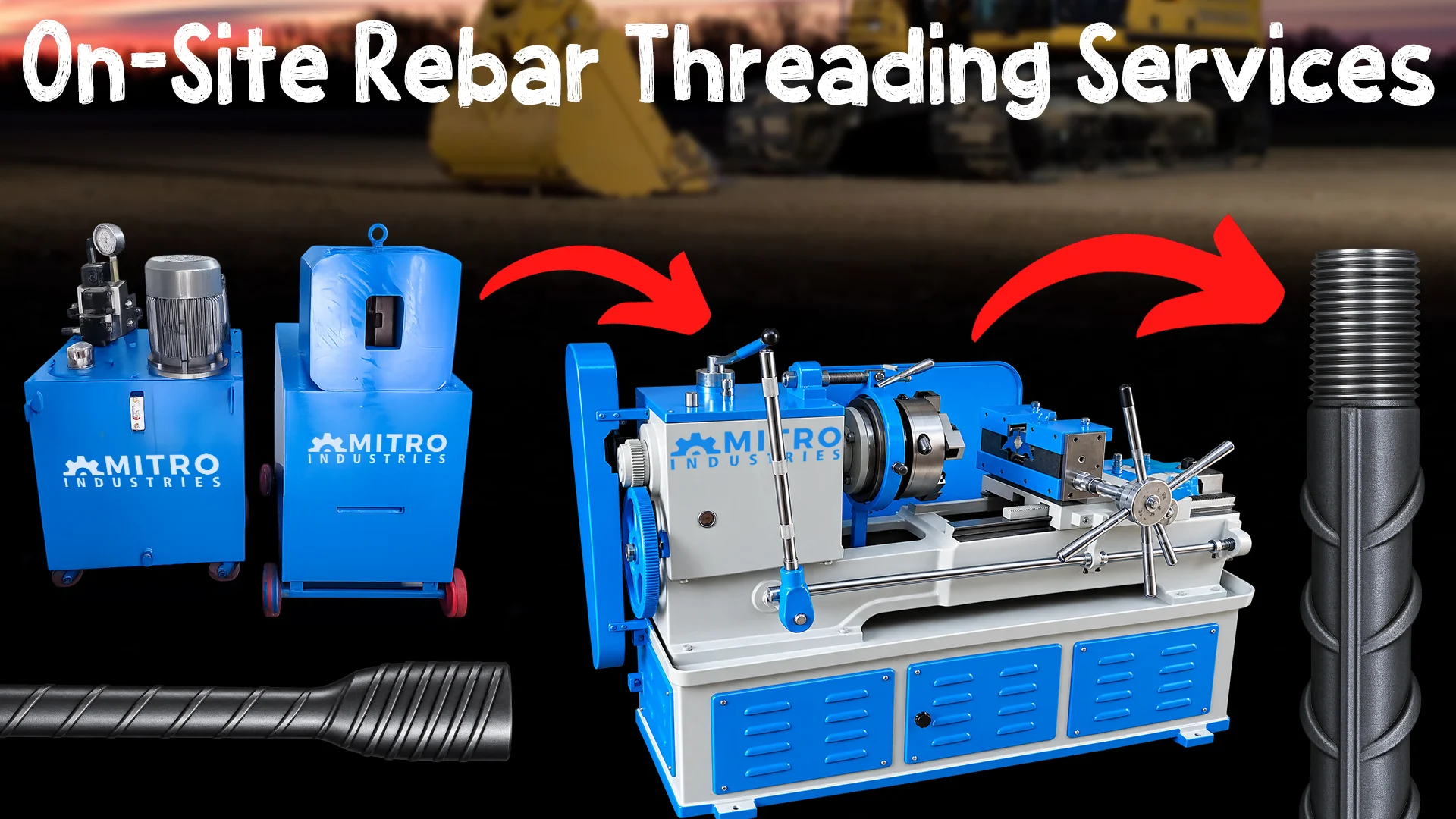 On-Site Rebar Threading Services